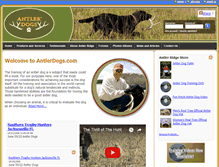 Tablet Screenshot of antlerdogs.com